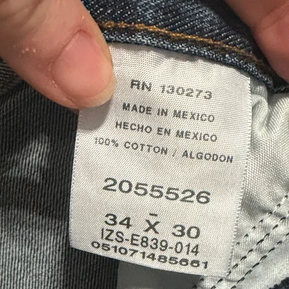 Lee Men's Classic Indigo Loose Fit Jeans 34x30 - Picture 6 of 7